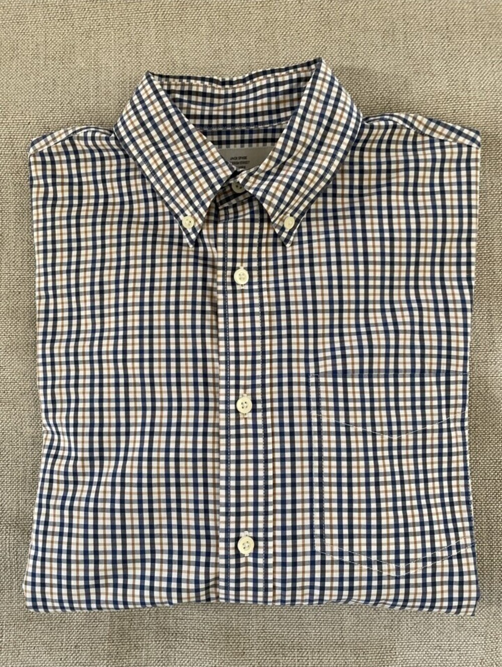 Jack Spade Bleecker Street Long-Sleeve Plaid Button Shirt M